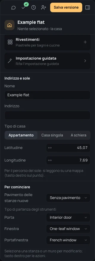 Più sotto: Libreria, Indirizzo e sole, e Per cominciare